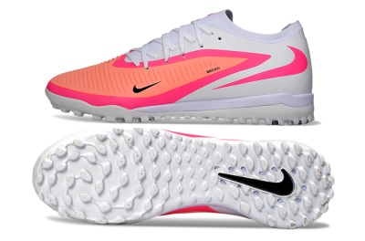 Men's Nike Phantom 6 Low Elite TF Football Shoes - Pink/Vibrant Neon/Soft White