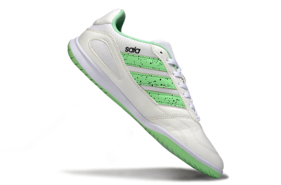 Men's Adidas Top Sala IC Football Shoes - White/Fresh Green/Classic White