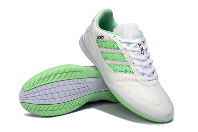 Men's Adidas Top Sala IC Football Shoes - White/Fresh Green/Classic White