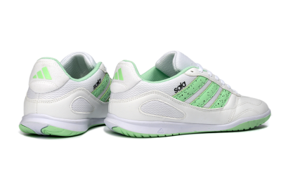 Men's Adidas Top Sala IC Football Shoes - White/Fresh Green/Classic White
