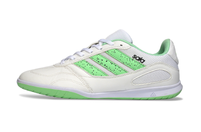 Men's Adidas Top Sala IC Football Shoes - White/Fresh Green/Classic White