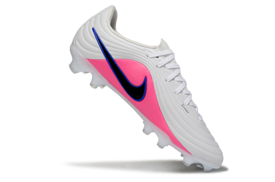 Men's Nike Tiempo Legend 10 Elite FG Football Boots - White/Electric Blue/Pink Flash