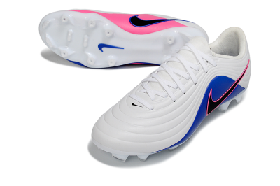 Men's Nike Tiempo Legend 10 Elite FG Football Boots - White/Electric Blue/Pink Flash