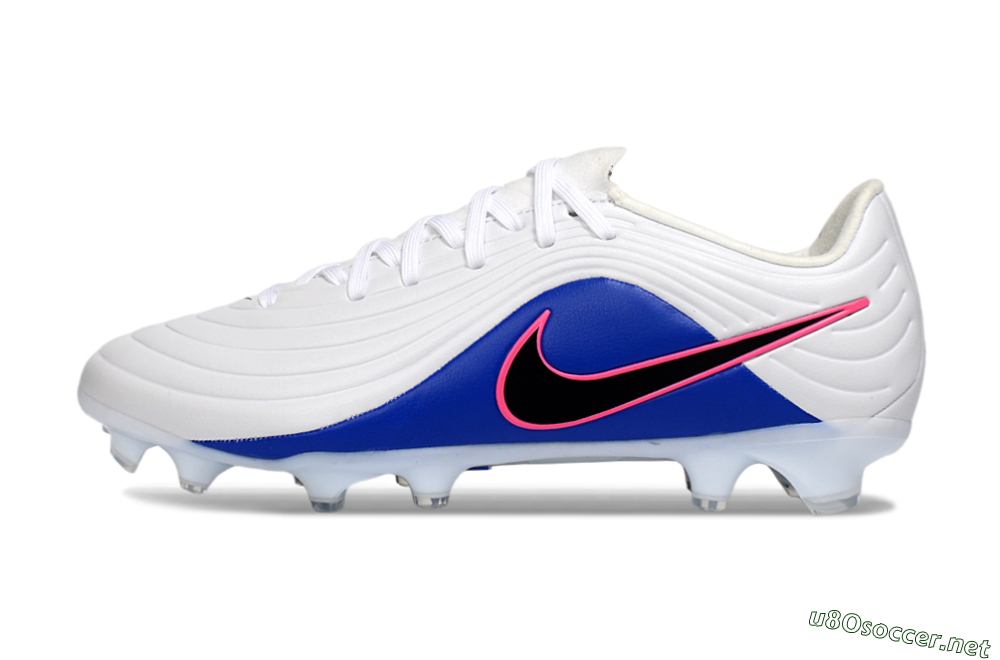Men's Nike Tiempo Legend 10 Elite FG Football Boots - White/Electric Blue/Pink Flash 0