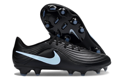 Men's Nike Tiempo Legend 10 Elite FG Football Boots - Black/Sky Blue/Shadow Grey