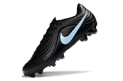 Men's Nike Tiempo Legend 10 Elite FG Football Boots - Black/Sky Blue/Shadow Grey