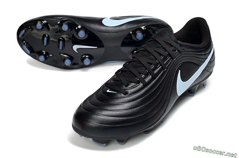 Men's Nike Tiempo Legend 10 Elite FG Football Boots - Black/Sky Blue/Shadow Grey 3