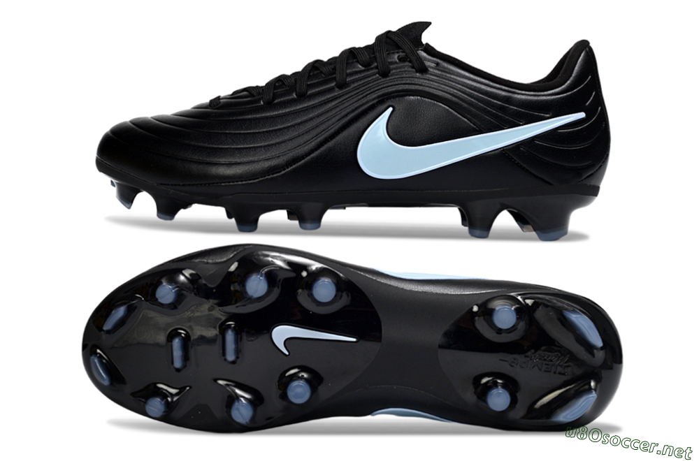 Men's Nike Tiempo Legend 10 Elite FG Football Boots - Black/Sky Blue/Shadow Grey 1
