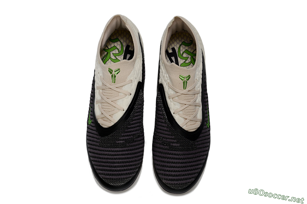 Unisex Nike Phantom 6 Low Elite AG Football Boots - Black/Electric Green/Crimson White 4