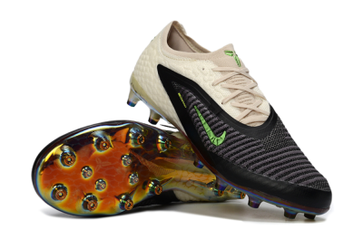 Unisex Nike Phantom 6 Low Elite AG Football Boots - Black/Electric Green/Crimson White