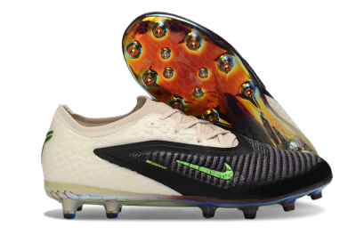 Unisex Nike Phantom 6 Low Elite AG Football Boots - Black/Electric Green/Crimson White