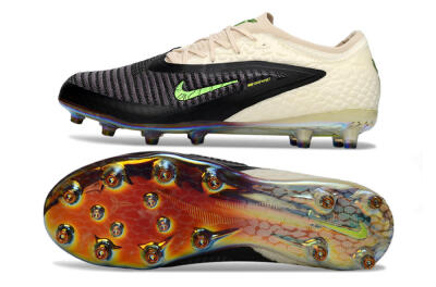 Unisex Nike Phantom 6 Low Elite AG Football Boots - Black/Electric Green/Crimson White