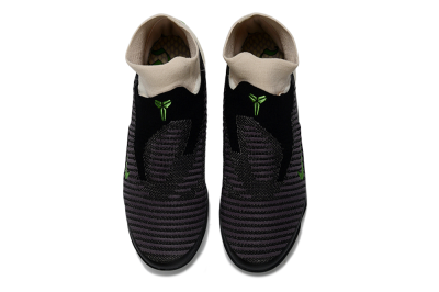 Unisex Nike Phantom 6 High Elite TF Football Shoes - Black/Electric Green/Light Tan