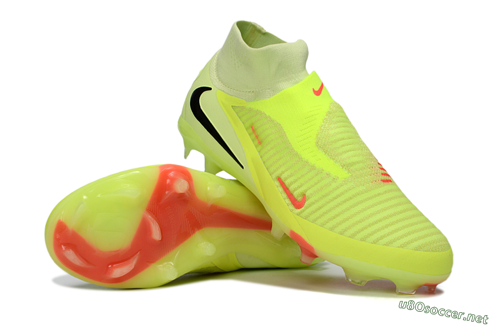 Unisex Nike Phantom 6 High Elite FG Football Boots - Yellow/Neon Yellow/Black 3