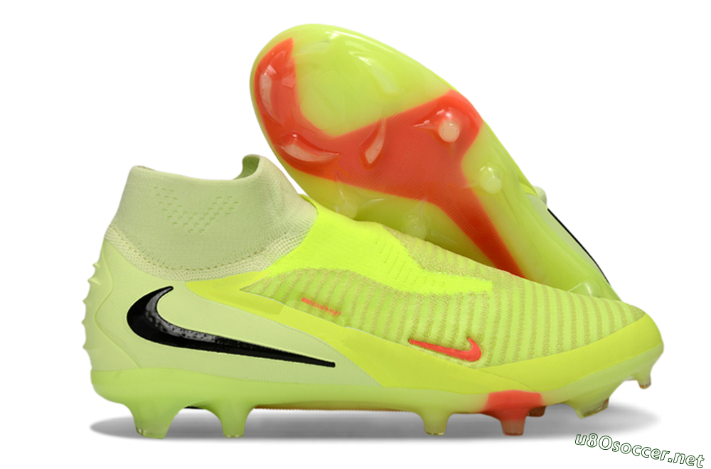 Unisex Nike Phantom 6 High Elite FG Football Boots - Yellow/Neon Yellow/Black 2