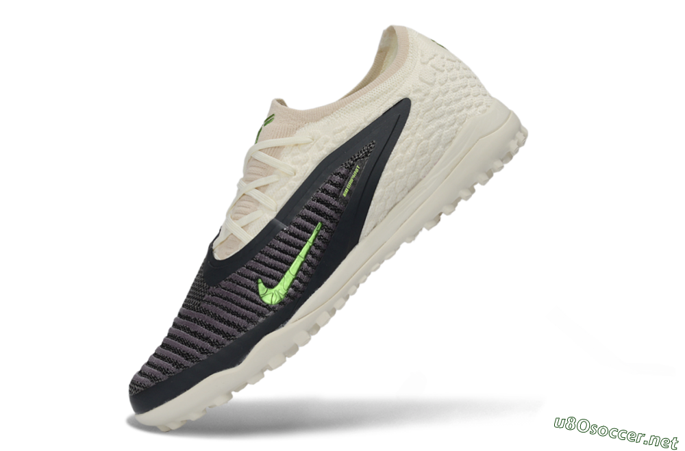 Unisex Nike Phantom 6 Low Elite TF Football Shoes - White/Lime Green/Slate Black 5