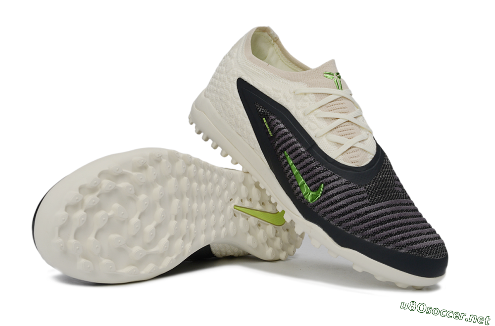Unisex Nike Phantom 6 Low Elite TF Football Shoes - White/Lime Green/Slate Black 1