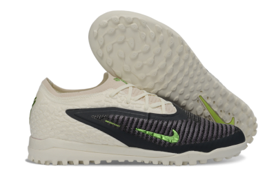 Unisex Nike Phantom 6 Low Elite TF Football Shoes - White/Lime Green/Slate Black