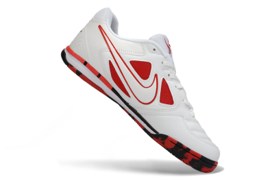 Men's Supreme x Nike SB Gato IC Football Shoes - White/Crimson Red/Black