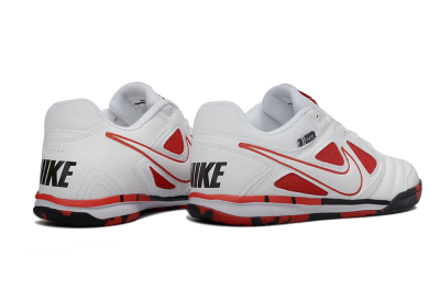 Men's Supreme x Nike SB Gato IC Football Shoes - White/Crimson Red/Black