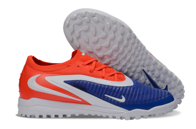 Unisex Nike Phantom 6 Low Elite TF Football Shoes - Blue/Vibrant Orange/White