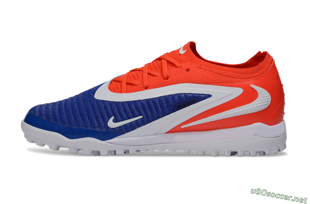 Unisex Nike Phantom 6 Low Elite TF Football Shoes - Blue/Vibrant Orange/White 0