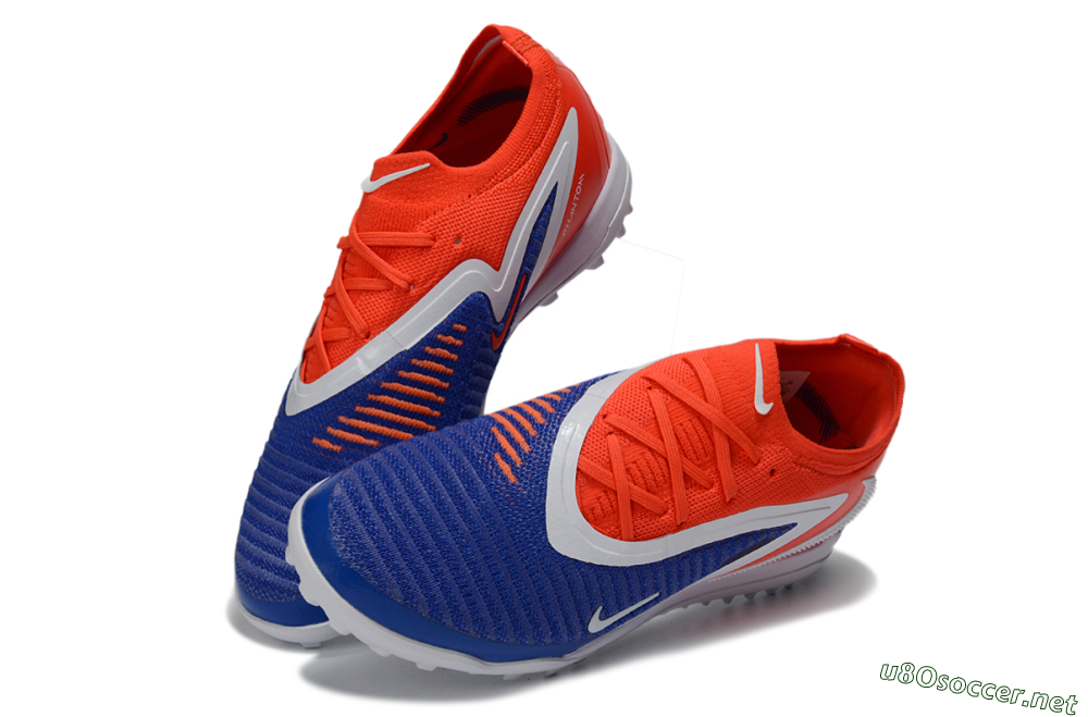 Unisex Nike Phantom 6 Low Elite TF Football Shoes - Blue/Vibrant Orange/White 3