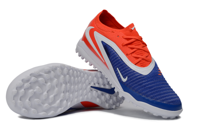 Unisex Nike Phantom 6 Low Elite TF Football Shoes - Blue/Vibrant Orange/White