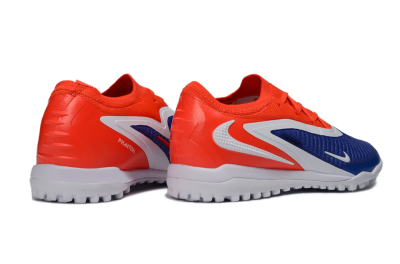 Unisex Nike Phantom 6 Low Elite TF Football Shoes - Blue/Vibrant Orange/White
