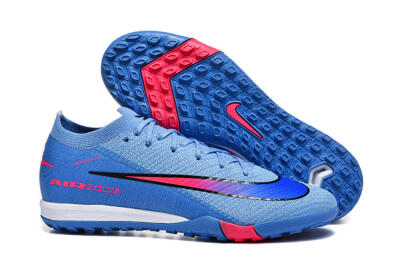 Men's Nike Air Zoom Mercurial Vapor 16 Elite TF Football Shoes - Blue/Electric Blue/Hot Pink