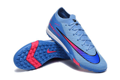 Men's Nike Air Zoom Mercurial Vapor 16 Elite TF Football Shoes - Blue/Electric Blue/Hot Pink