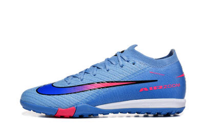 Men's Nike Air Zoom Mercurial Vapor 16 Elite TF Football Shoes - Blue/Electric Blue/Hot Pink