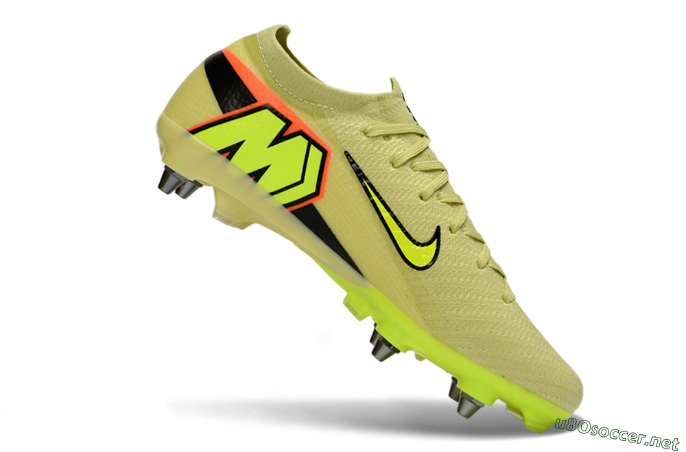 Men's Nike Air Zoom Mercurial Vapor 16 Elite SG Football Boots - Yellow/Lime Green/Neon Orange 4