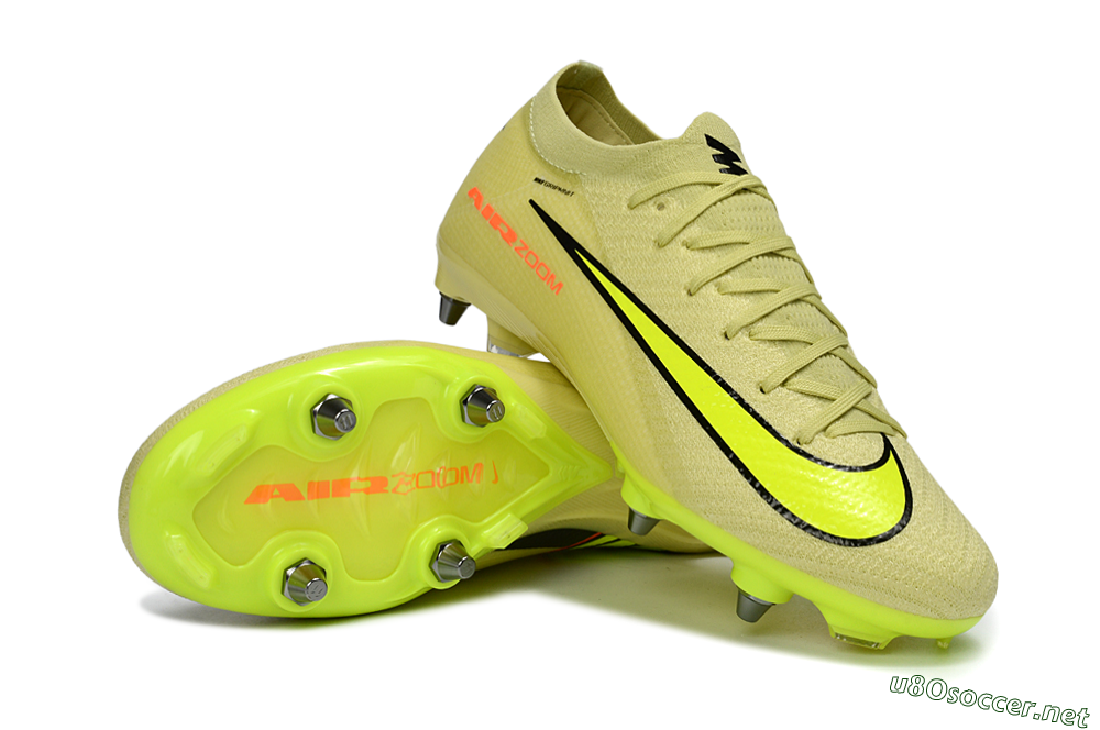 Men's Nike Air Zoom Mercurial Vapor 16 Elite SG Football Boots - Yellow/Lime Green/Neon Orange 3