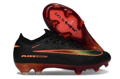 Unisex Nike Air Zoom Mercurial Vapor 16 Elite FG Football Boots - Black/Electric Orange/Neon Green