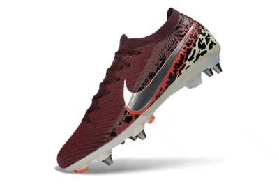 Men's Nike Air Zoom Mercurial Vapor 16 Elite SG Football Boots - Red/Crimson Blaze/Leopard Print