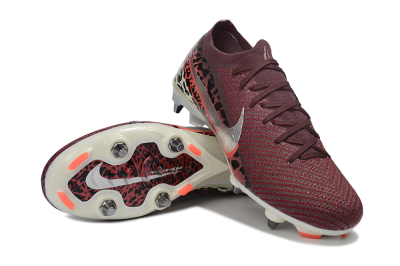Men's Nike Air Zoom Mercurial Vapor 16 Elite SG Football Boots - Red/Crimson Blaze/Leopard Print