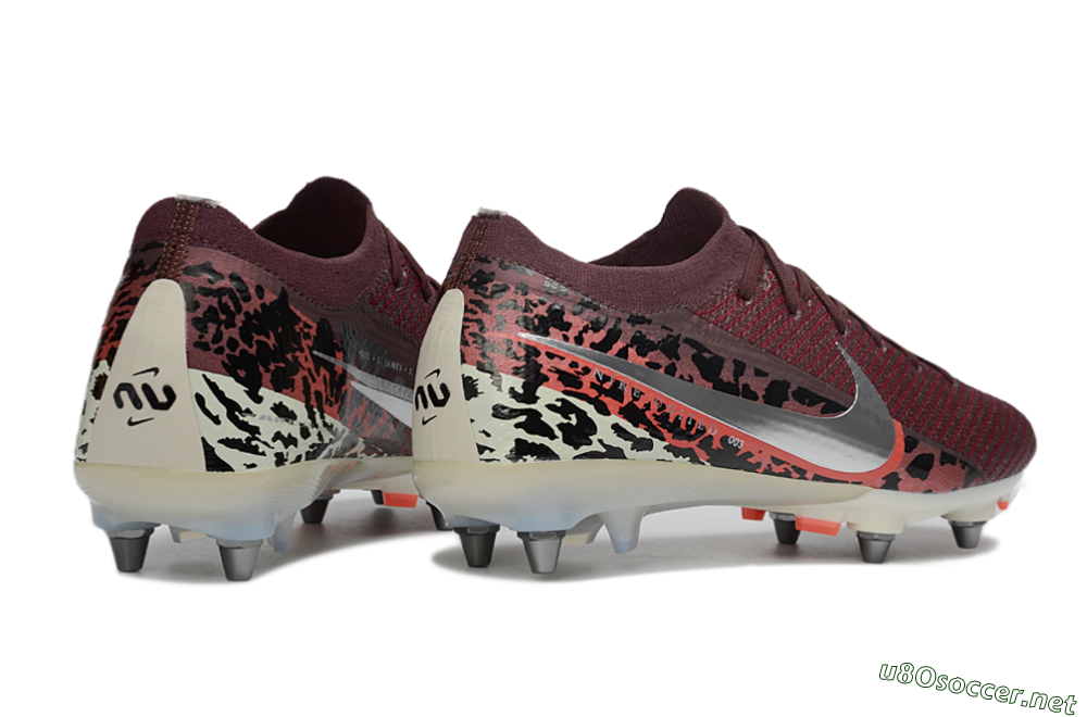Men's Nike Air Zoom Mercurial Vapor 16 Elite SG Football Boots - Red/Crimson Blaze/Leopard Print 6