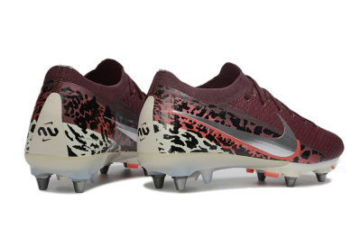Men's Nike Air Zoom Mercurial Vapor 16 Elite SG Football Boots - Red/Crimson Blaze/Leopard Print