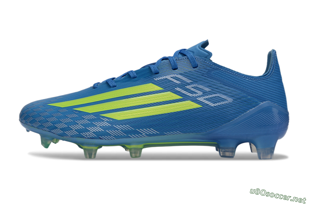 Men's Adidas F50 Elite FG Football Boots - Blue/Lime Green/Neon Yellow 0