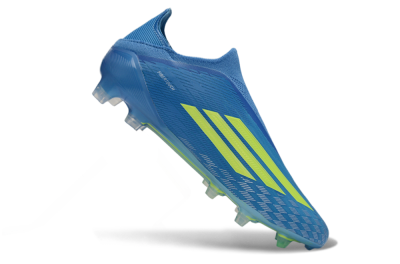 Men's Adidas F50 Elite Laceless FG Football Boots - Blue/Vibrant Blue/Electric Yellow