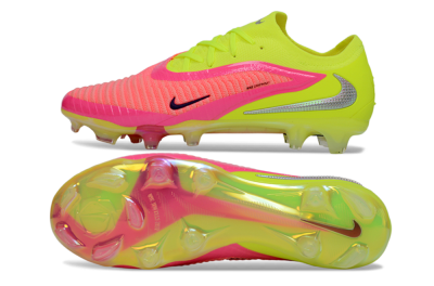 Men's Nike Phantom 6 Low Elite FG Football Boots - Yellow/Neon Pink/Fluorescent Yellow