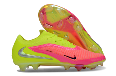 Men's Nike Phantom 6 Low Elite FG Football Boots - Yellow/Neon Pink/Fluorescent Yellow