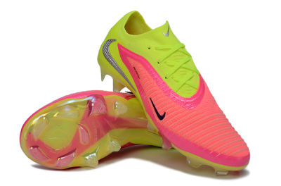 Men's Nike Phantom 6 Low Elite FG Football Boots - Yellow/Neon Pink/Fluorescent Yellow
