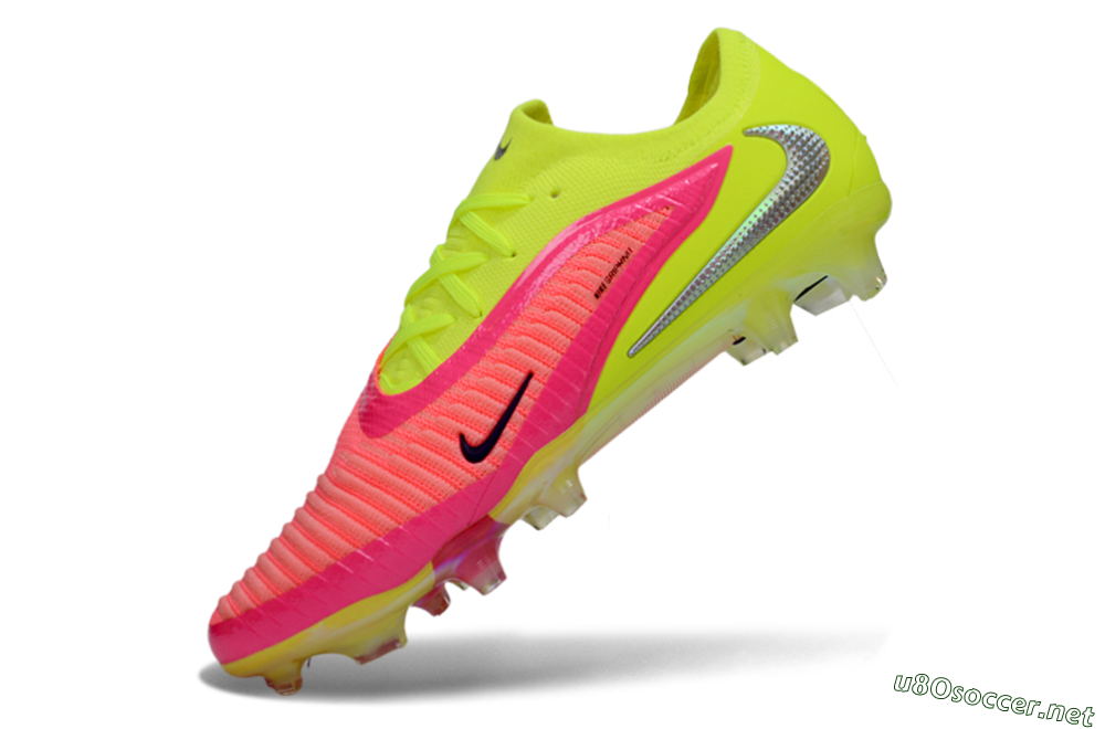 Men's Nike Phantom 6 Low Elite FG Football Boots - Yellow/Neon Pink/Fluorescent Yellow 5