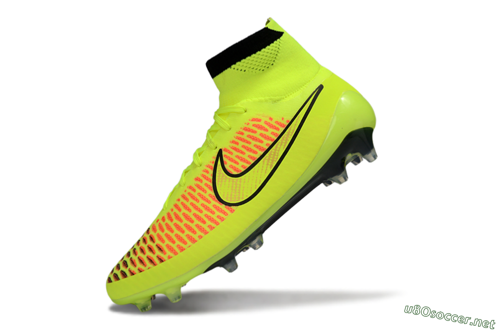 Men's Nike Magista Obra FG Football Boots - Yellow/Fluorescent Yellow/Neon Pink 5