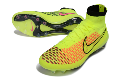 Men's Nike Magista Obra FG Football Boots - Yellow/Fluorescent Yellow/Neon Pink