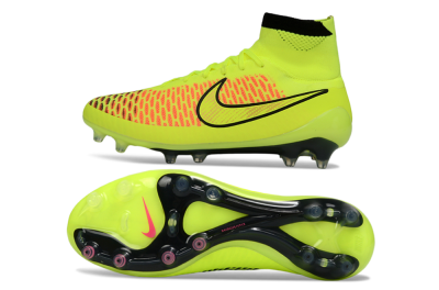 Men's Nike Magista Obra FG Football Boots - Yellow/Fluorescent Yellow/Neon Pink