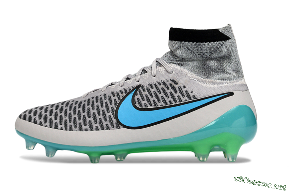 Men's Nike Magista Obra FG Football Boots - Grey/Aqua Blue/Luminous Green 0