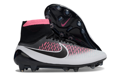 Men's Nike Magista Obra FG Football Boots - Black/Vibrant Pink/White